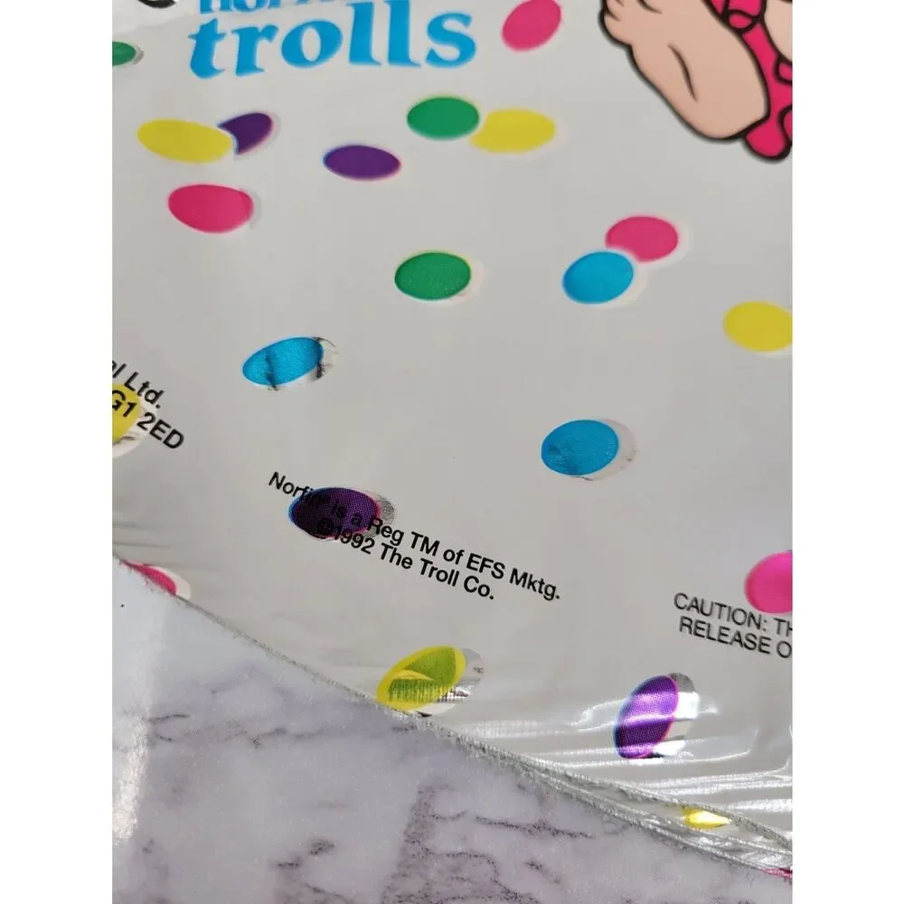 Troll Vintage 90s Happy Birthday Mylar Ballons Bundle Lot Of 5 #1